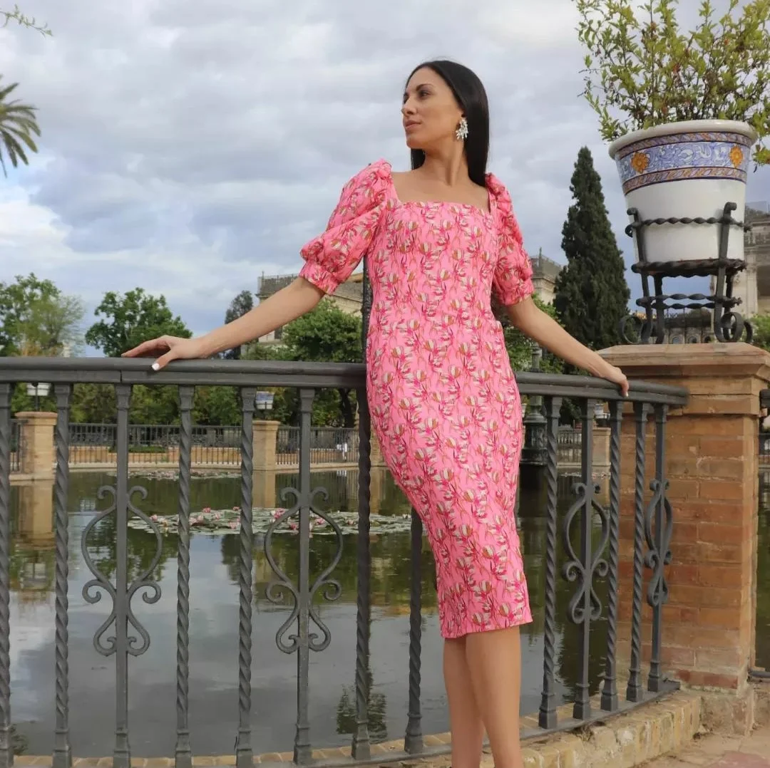 Vestido Azabache floral