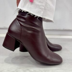 Botín calcetín Burdeos