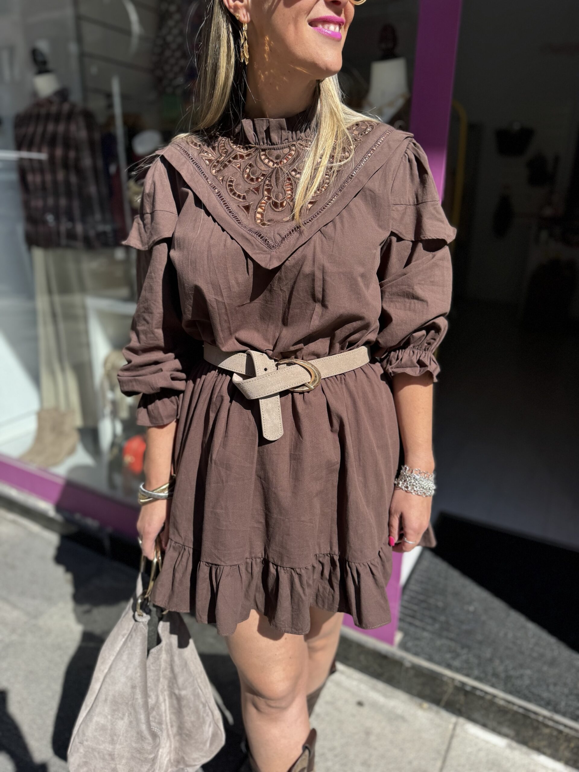 Vestido Charlotte choco - Imagen 6