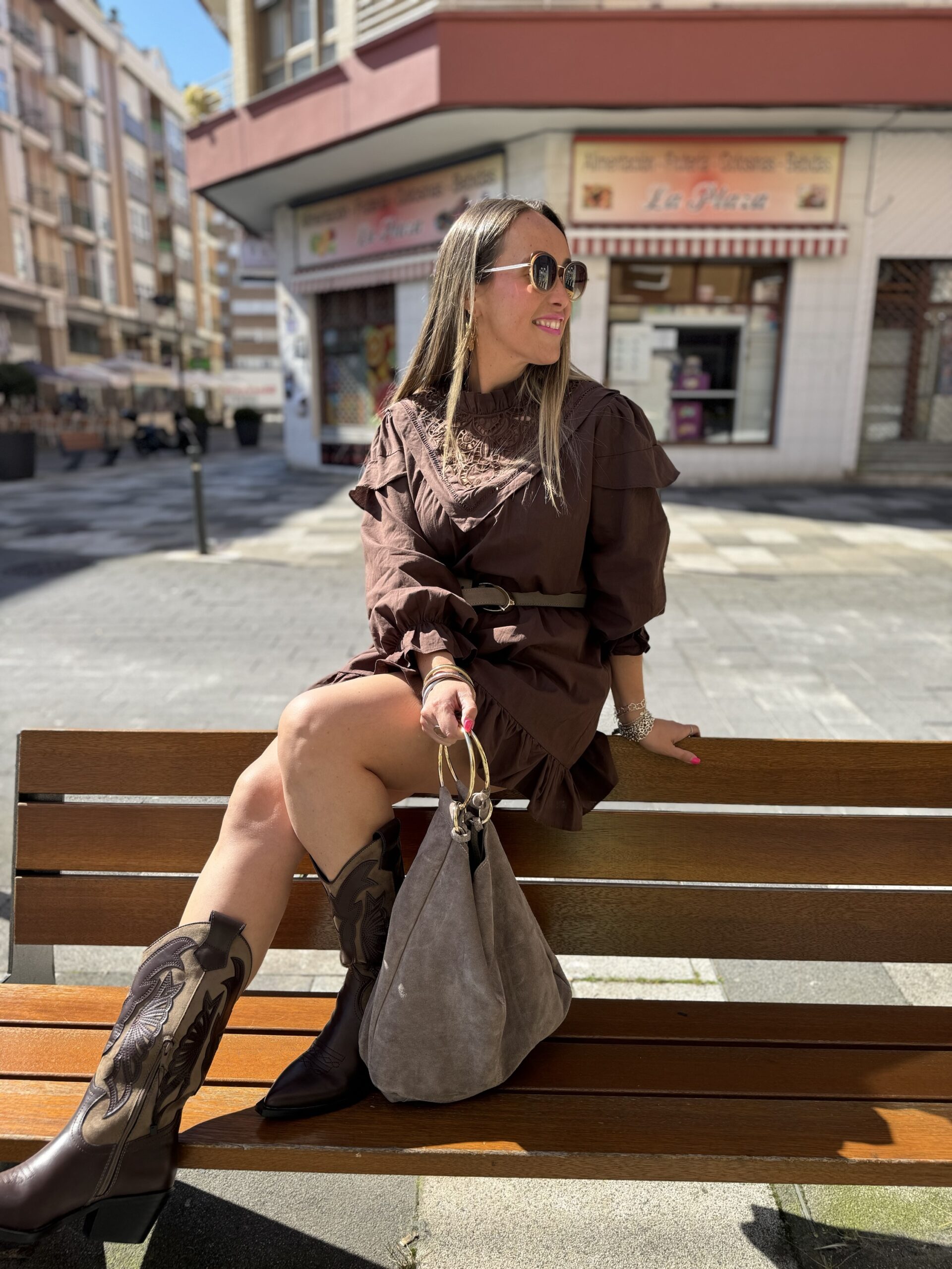 Vestido Charlotte choco - Imagen 4