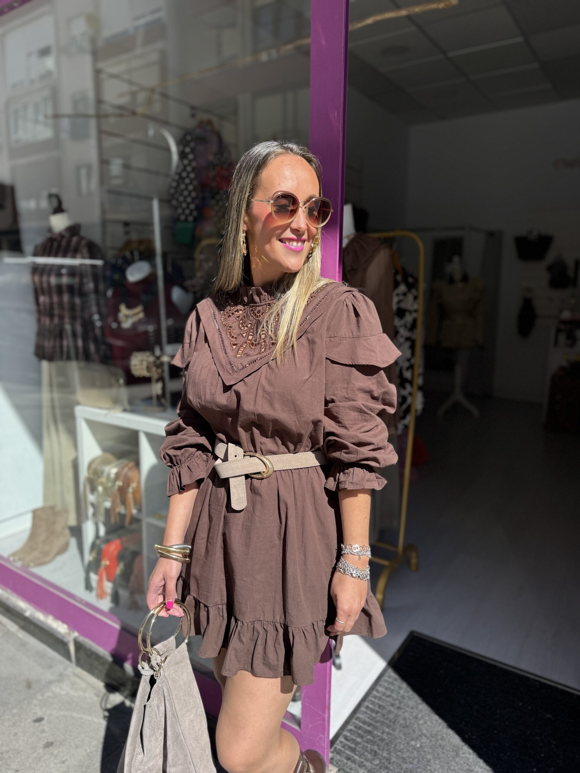 Vestido Charlotte choco - Imagen 7