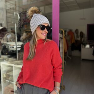 Jersey preppy cereza