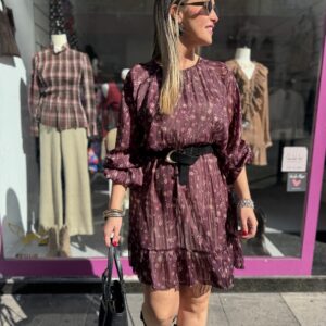 Vestido Palermo granate