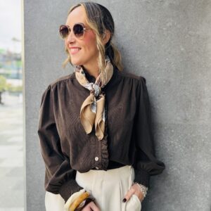 Camisa micropana chocolate