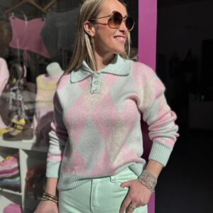 Jersey Pastel Diamonds