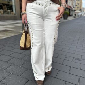 Pantalón White Studs