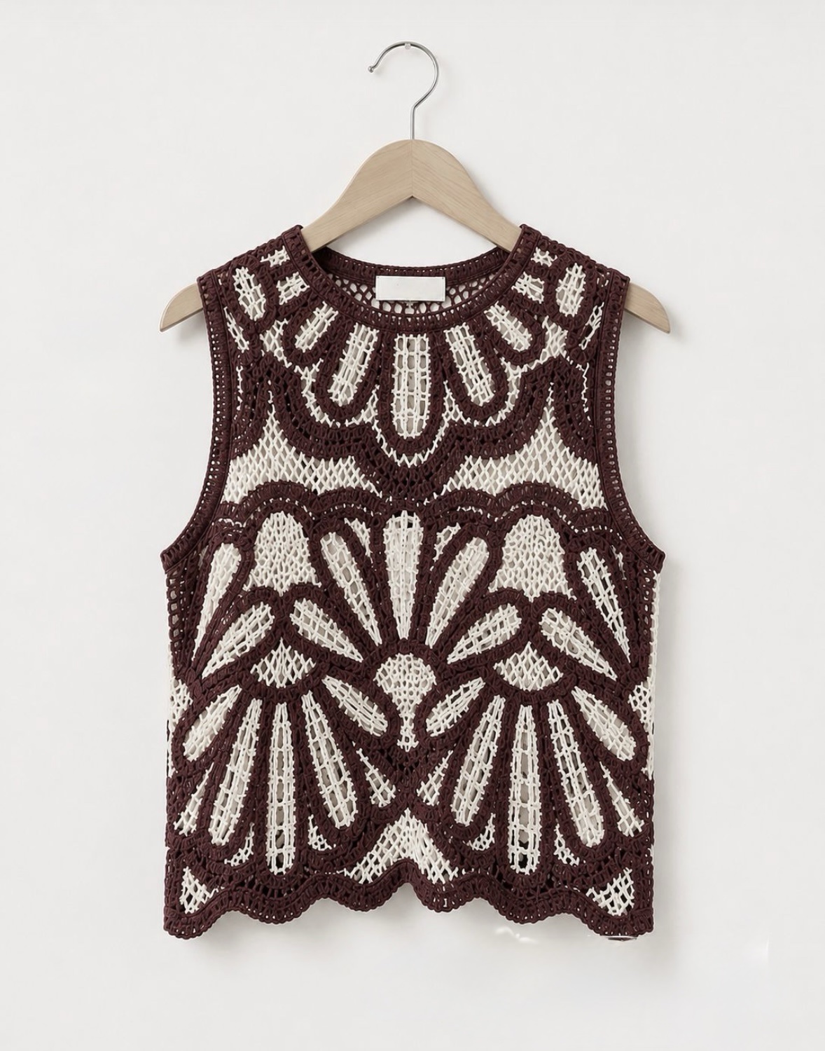 Top Crochet Chocolate - Imagen 3