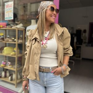 Bomber Gabardina Globo Camel