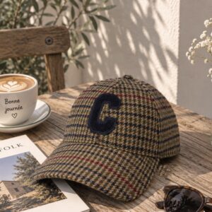 Gorra Cuadros Marino