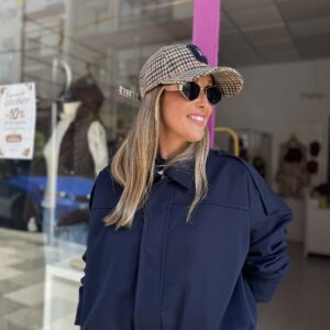 Chaqueta Bomber Oversize Mónaco – Azul Marino