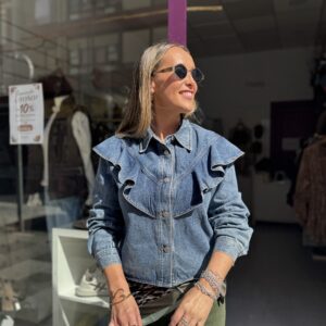 Camisa Denim Volante