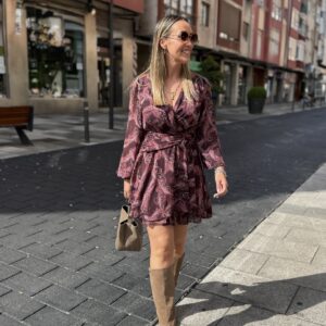 VESTIDO SIENA – BURDEOS PAISLEY