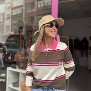 Polo Rayas Oliva