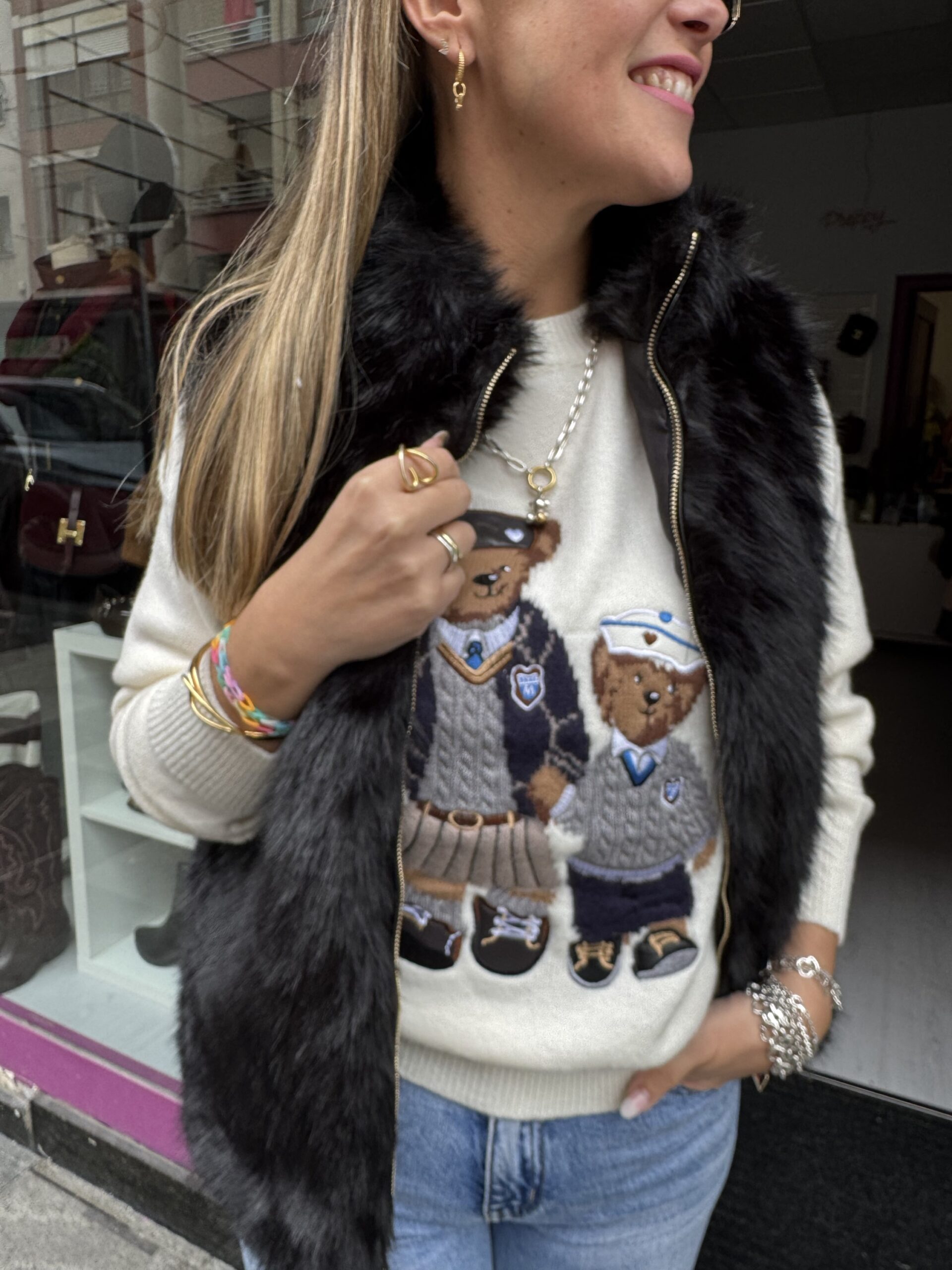 Jersey Teddy Twins Beige - Imagen 3