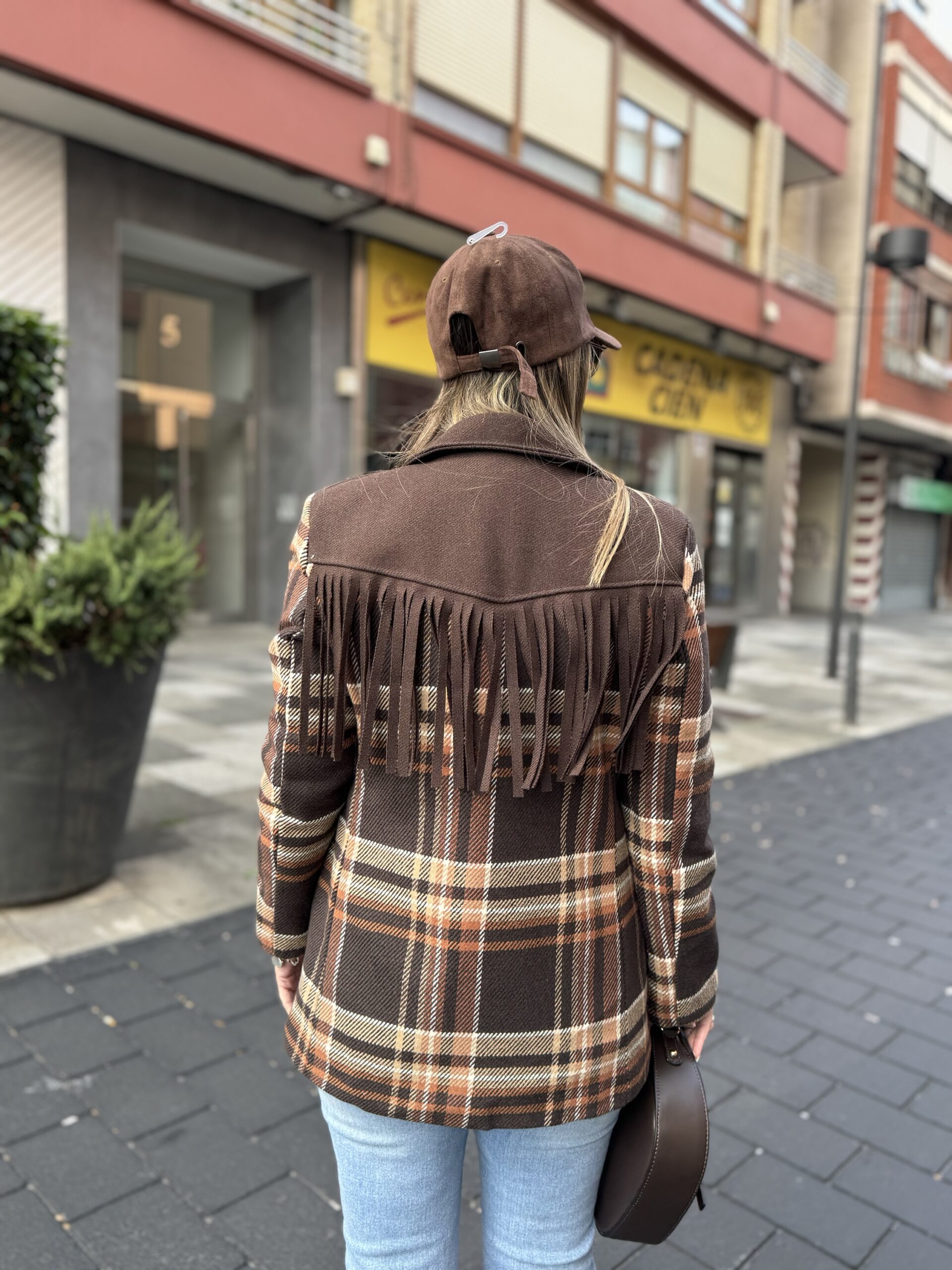 Blazer Flecos Marrón - Imagen 6